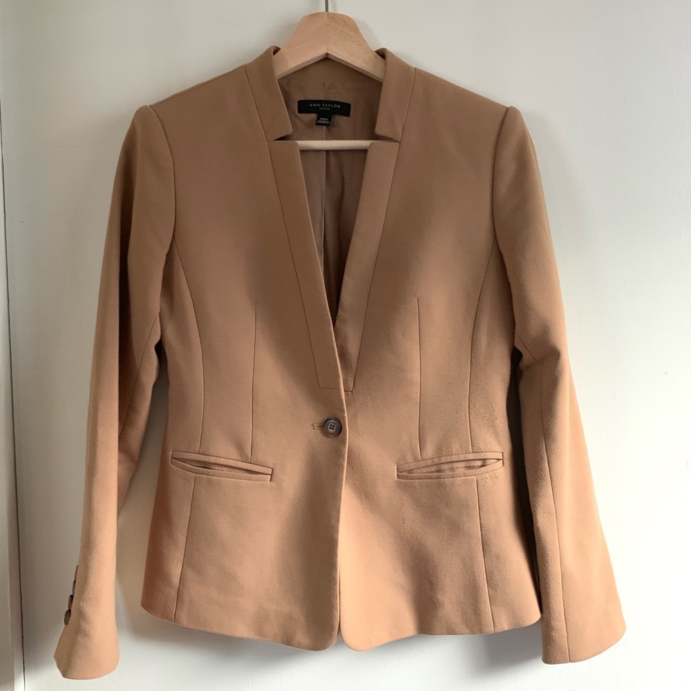 Ann Taylor Petite Camel Blazer